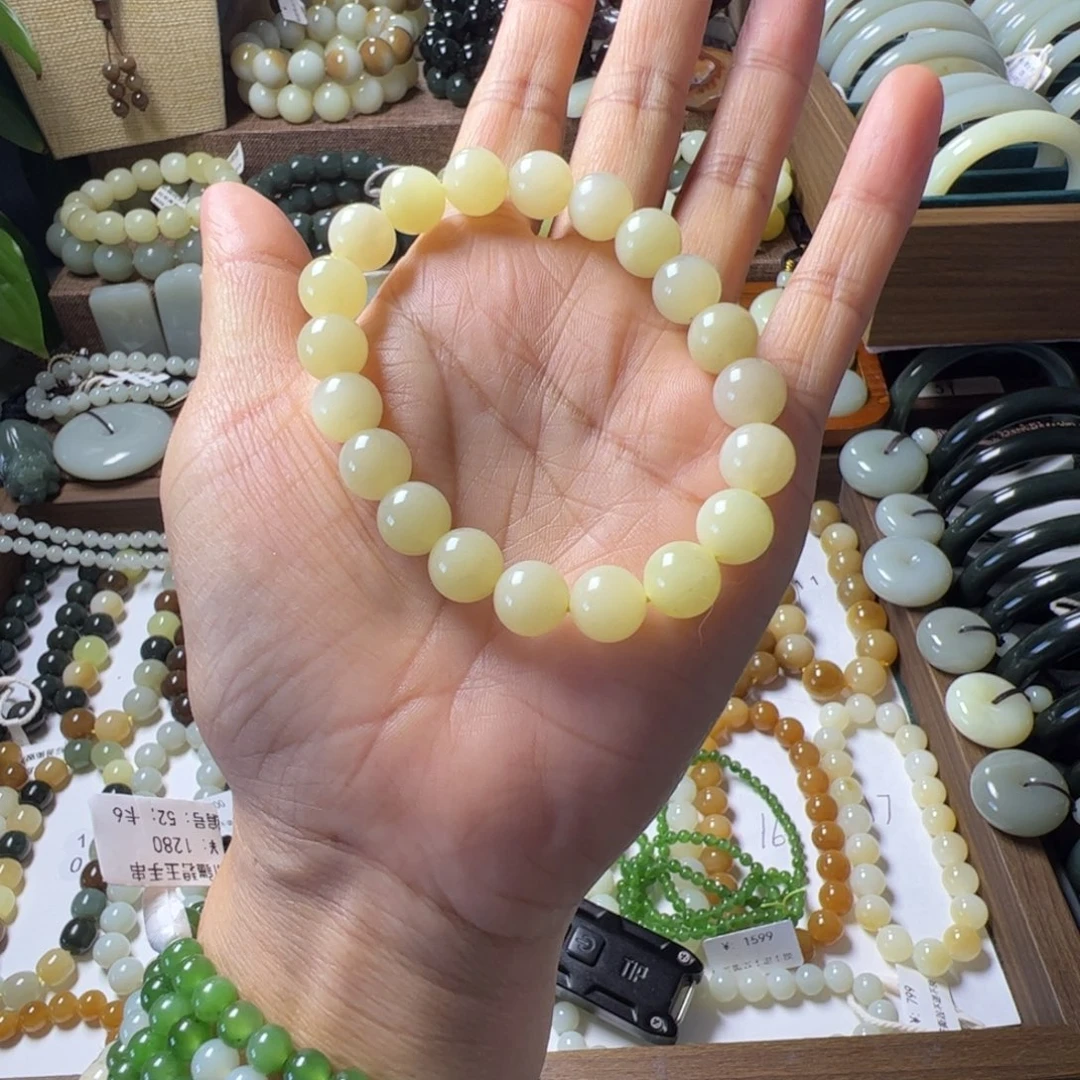 和田玉未镶嵌手链