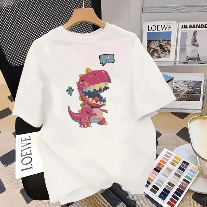 尾货潮流潮牌圆领宽松亲肤冰感短袖t恤男夏季休闲百搭上衣服痞帅