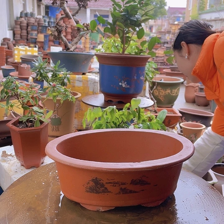 紫砂宜兴紫砂红椭圆30