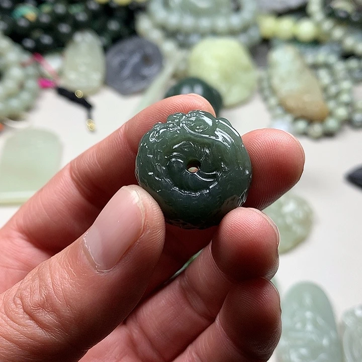 和田玉挂件未镶嵌小*乐