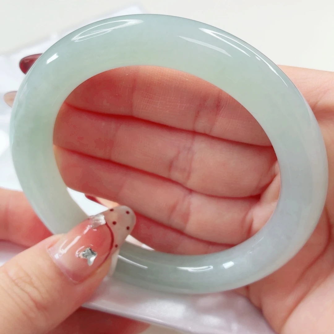 翡翠未镶嵌手镯缅甸天然A货翡翠57