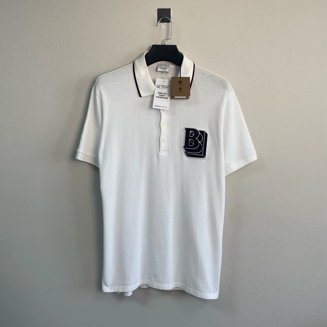 未使用 BURBERRY/博柏利 大B刺绣Polo衫/L码/全新原吊/价4100