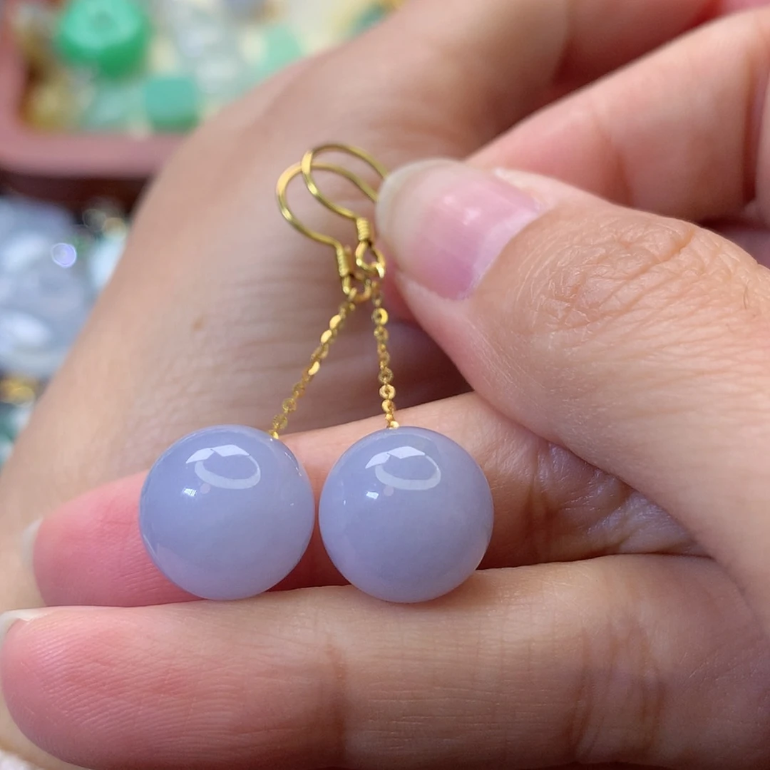 【闪购商品】吊坠(不含链)18K金镶嵌翡翠