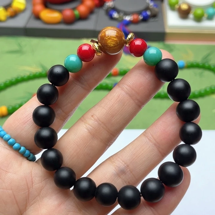 树脂制品3号黑色手串