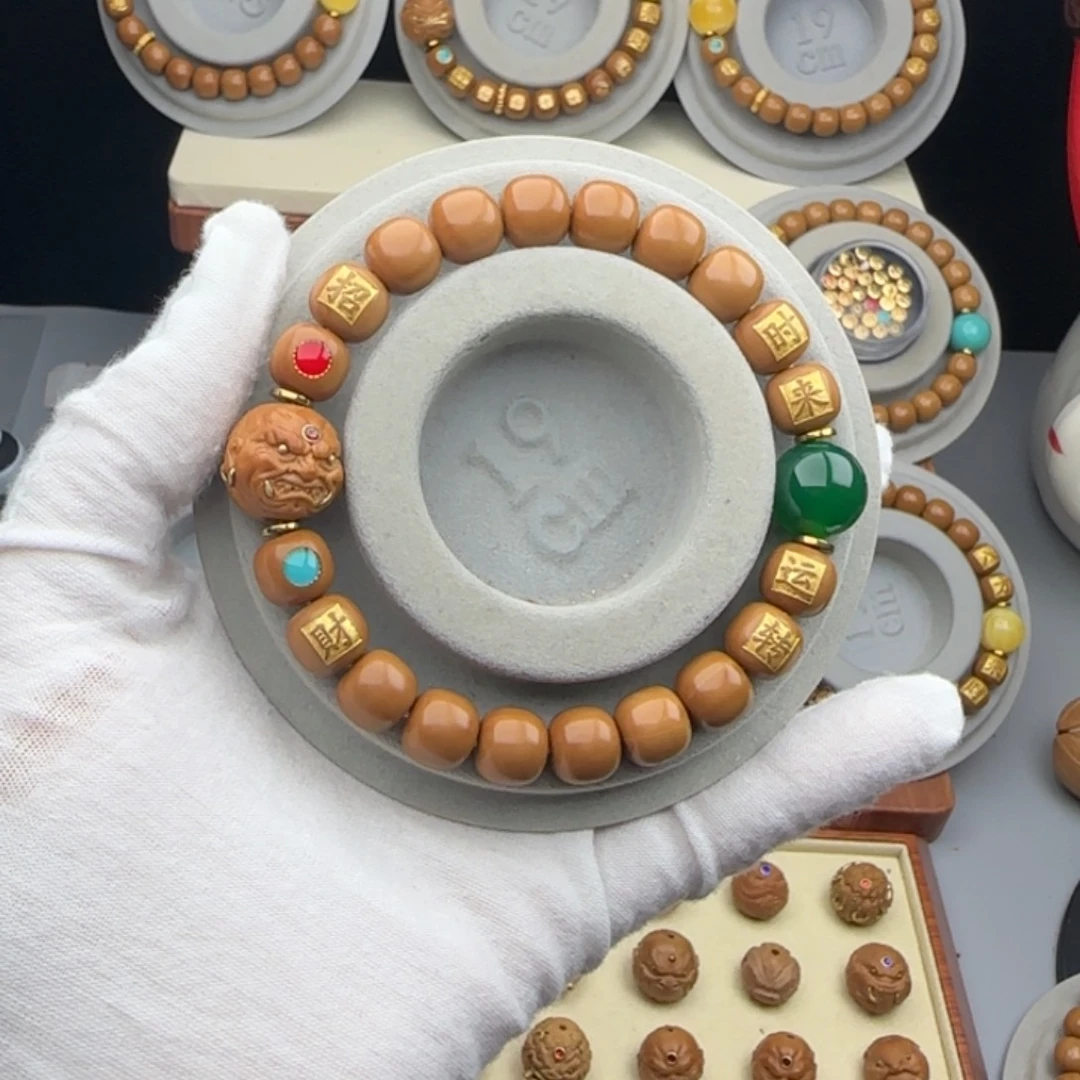 好***运猴头核桃吊坠全品老型猴头手串