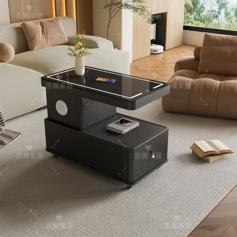 现代轻奢沙发边几可旋转带无线充电网红小茶几爆款可移动沙发边柜