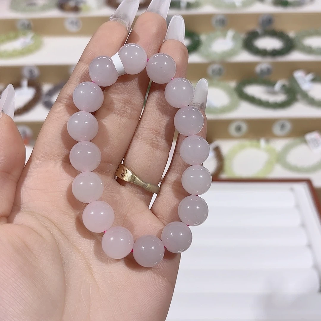 和田玉手链未镶嵌背****苗y