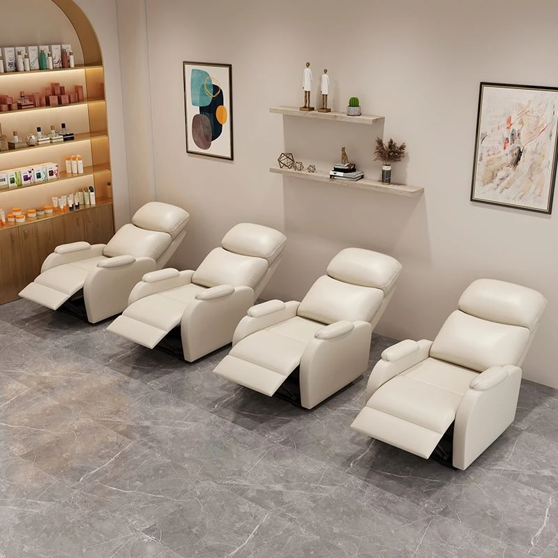 2025新款沙发美足椅美脚美睫美容沙发足疗懒人多功能可躺按摩椅子