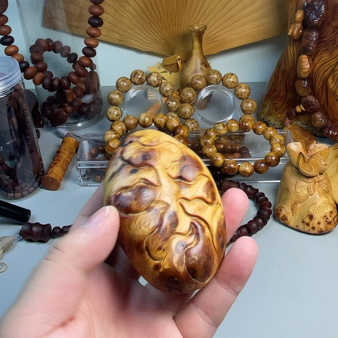 柏木（崖柏）太行崖柏瘤疤手把件