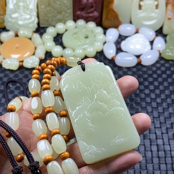 昆仑料山水牌一套