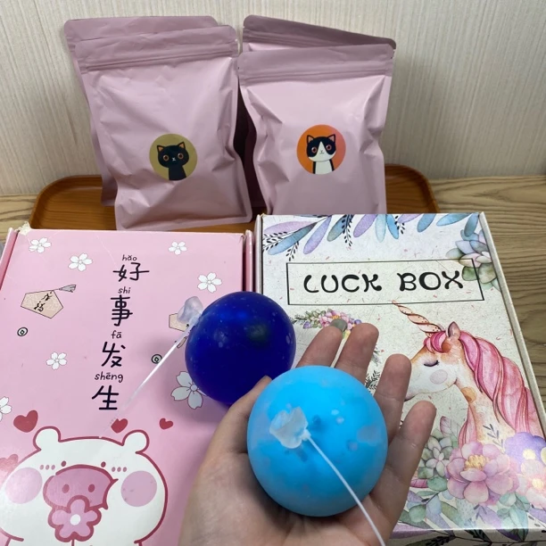 手作球随心配三大一小（粉丝灯牌＋1小球）三个5cm和一个4cm