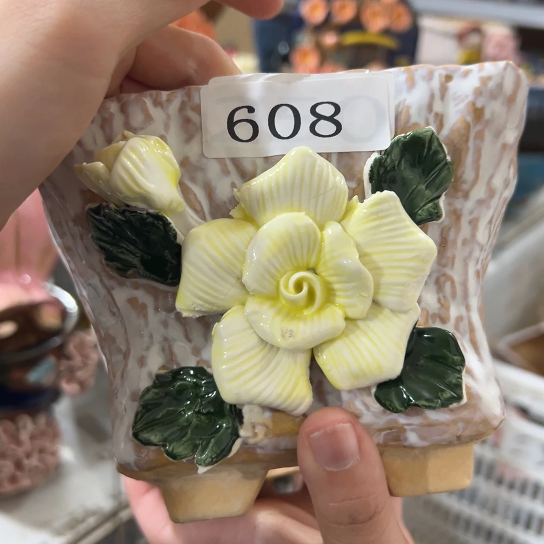 905 满20发爱退拉黑多肉花盆