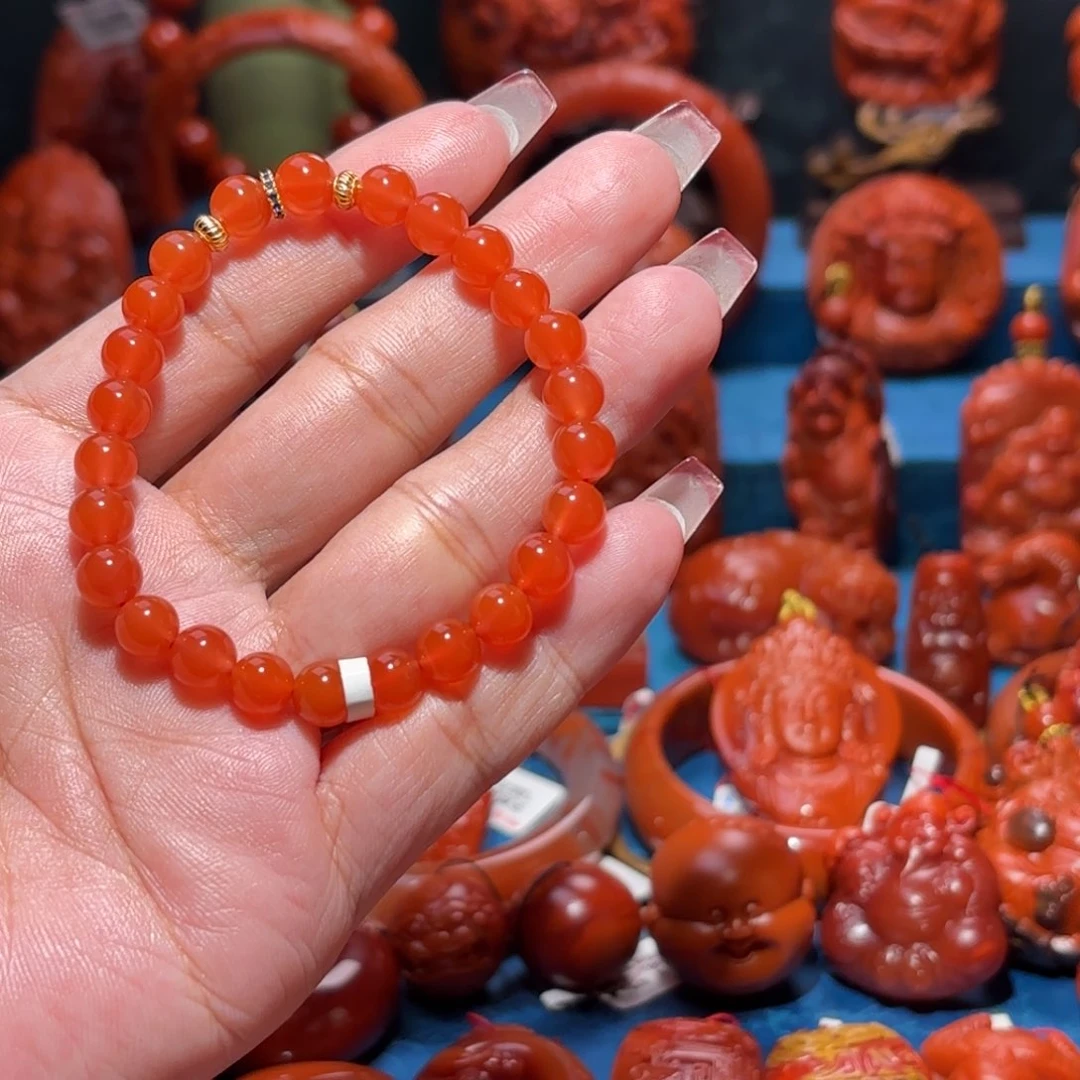 未镶嵌雕刻南红玛瑙