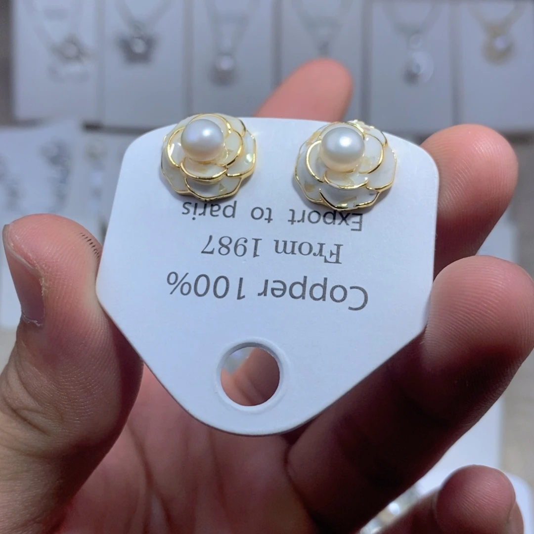 未镶嵌耳饰淡水珍珠