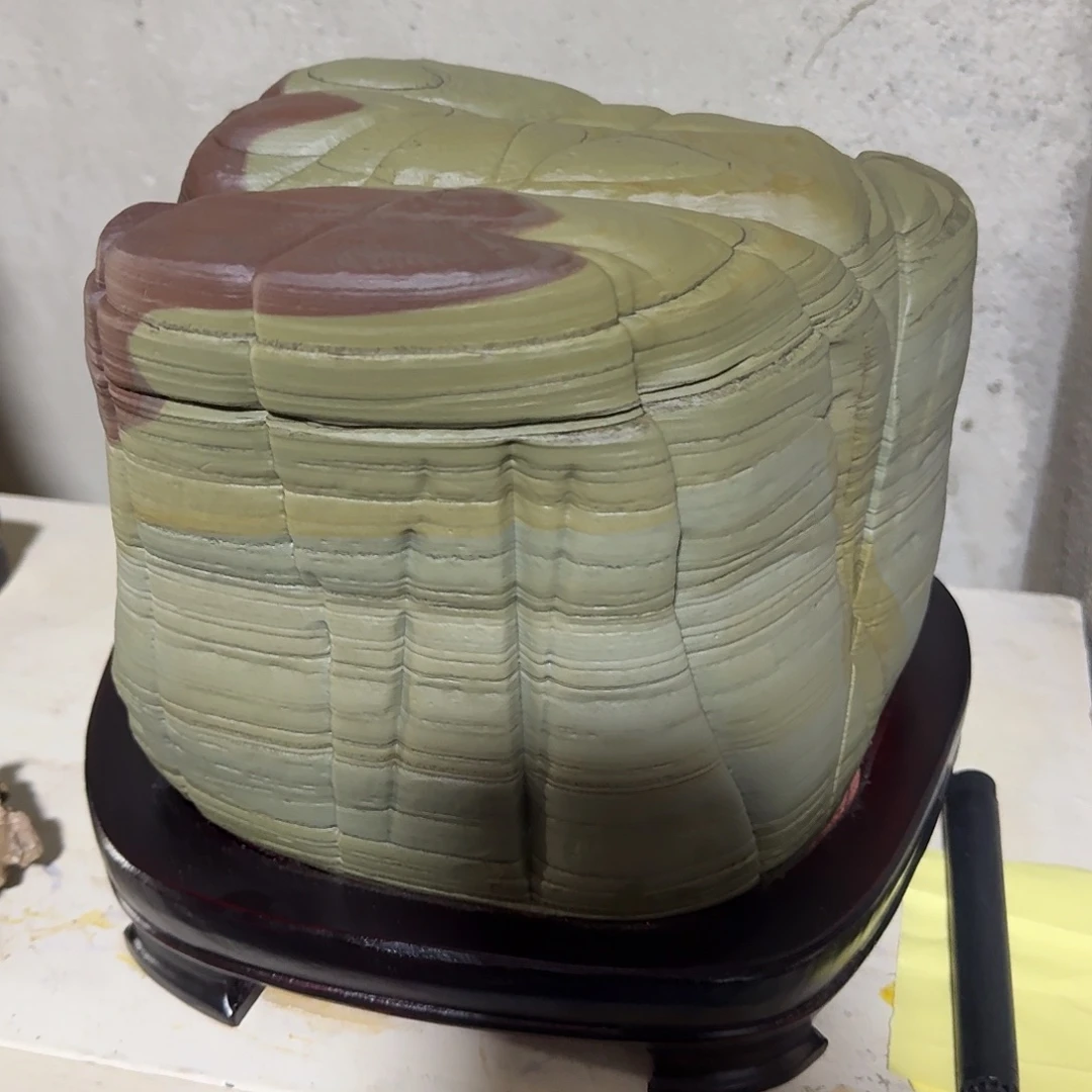 山***人石头松花石摆件0066