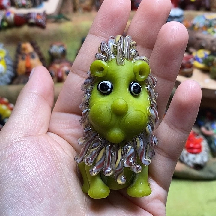 琉璃颈饰重工款狮子021