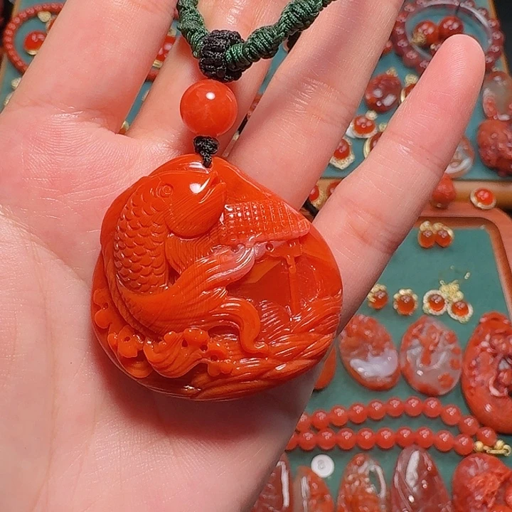 南红玛瑙未镶嵌吊坠