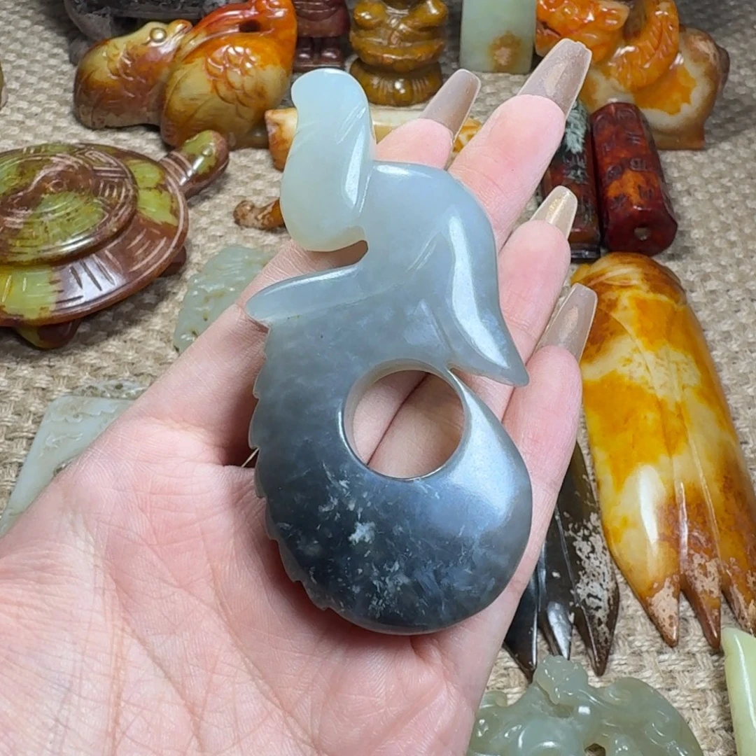 白玉菩提吊坠挂件