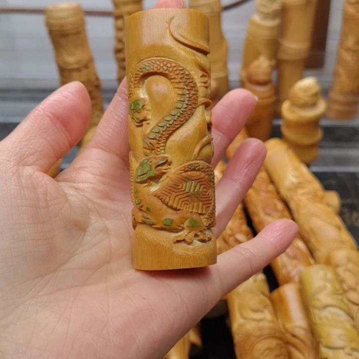 领***灵竹红皮料子浮雕玄武