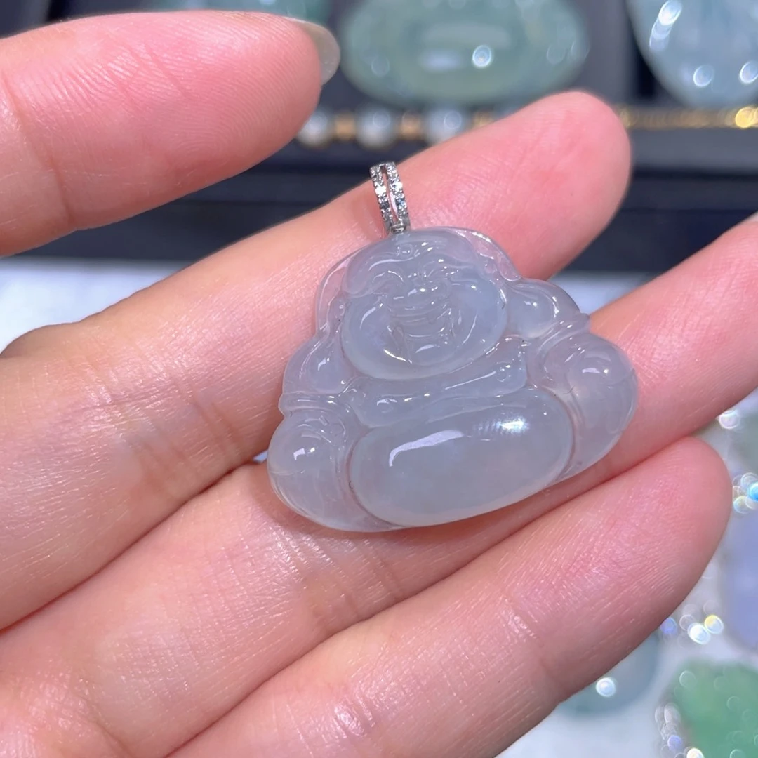 翡翠18K金镶嵌颈饰翡翠