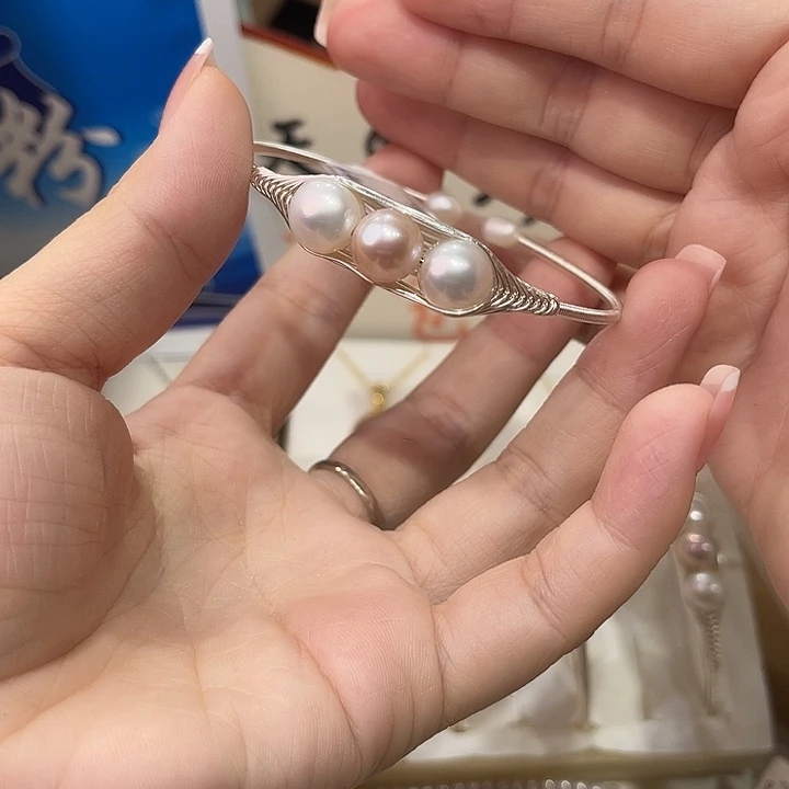 合金淡水珍珠手绳