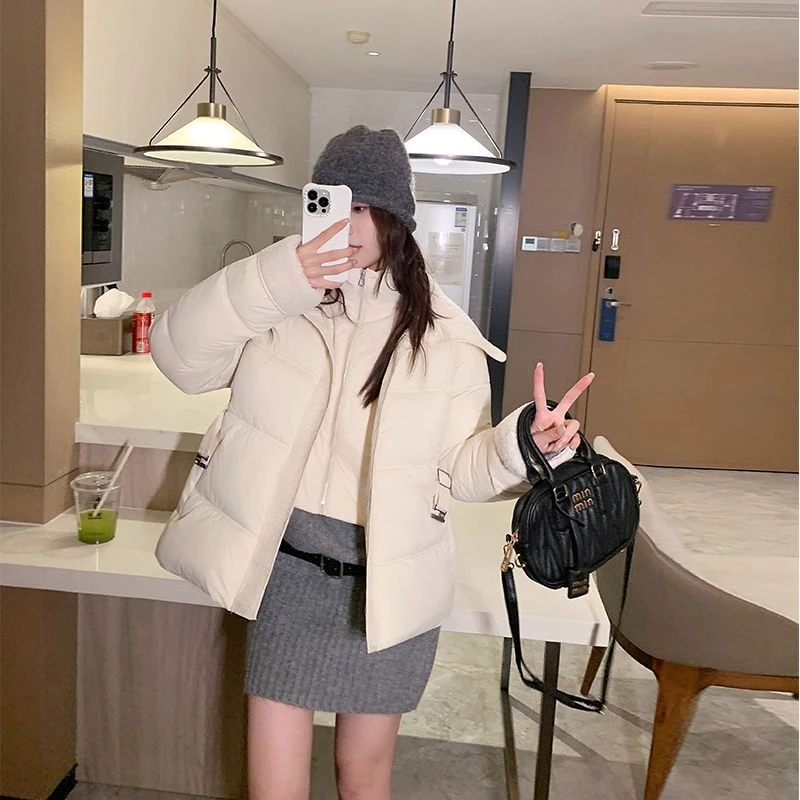 韩版短款棉衣女小个子棉服加厚棉袄宽松休闲面包服外套冬装保暖