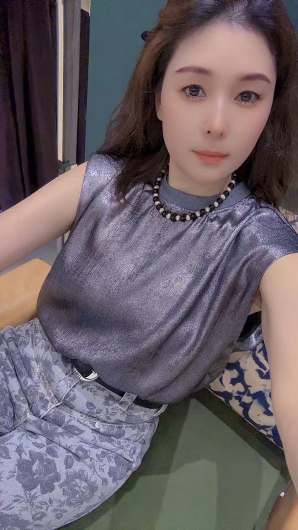 无袖轻职风圆领透气常规T恤#2966