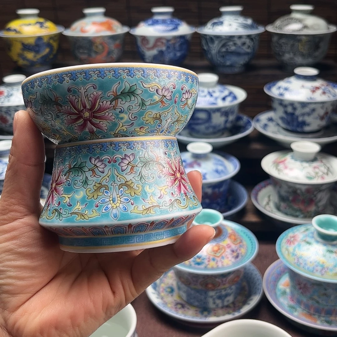 陶摆件景德镇陶瓷大茶漏