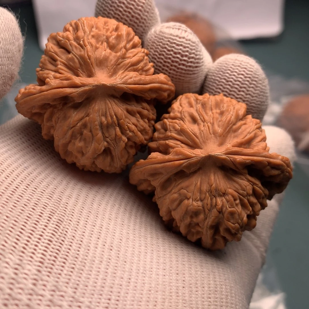 月***虎文玩核桃把件篓子6