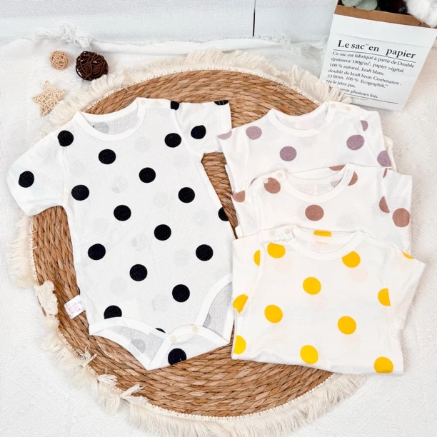 100%纯棉婴幼儿衣服连体衣短袖新生儿夏季纯棉夏装宝宝包屁衣薄款