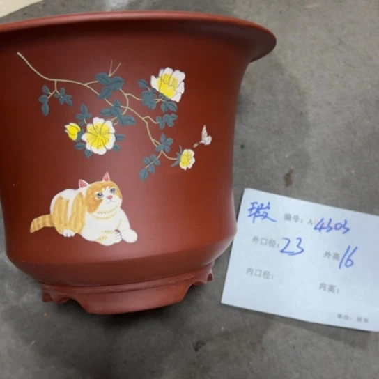 紫砂花盆花卉工艺
