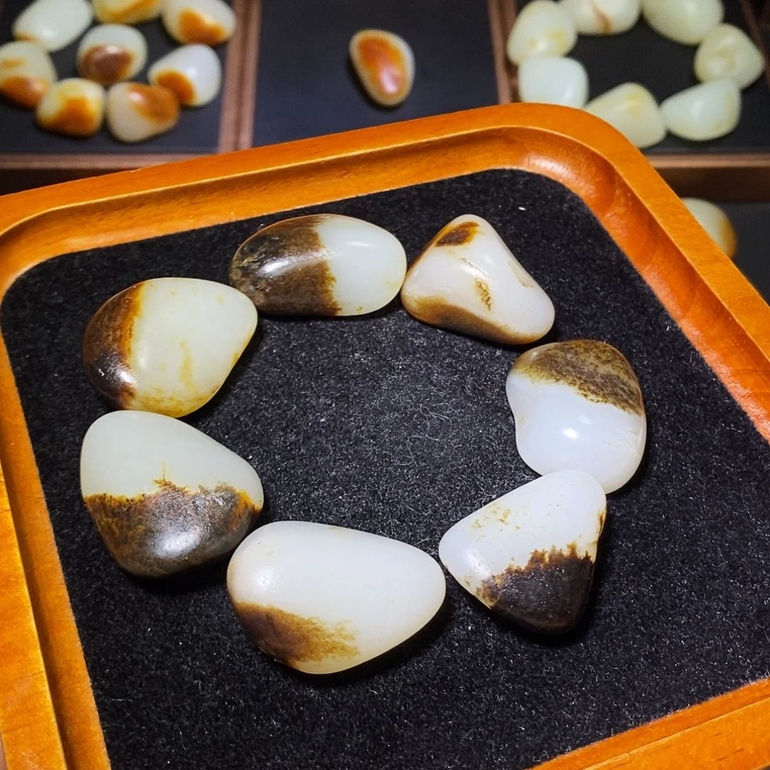 和田玉未镶嵌手链