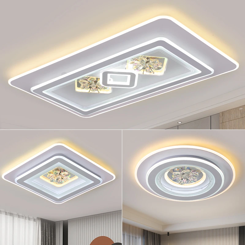 客厅主灯吸顶灯现代简约大气大灯房间主卧室广东中山灯餐厅主卧灯