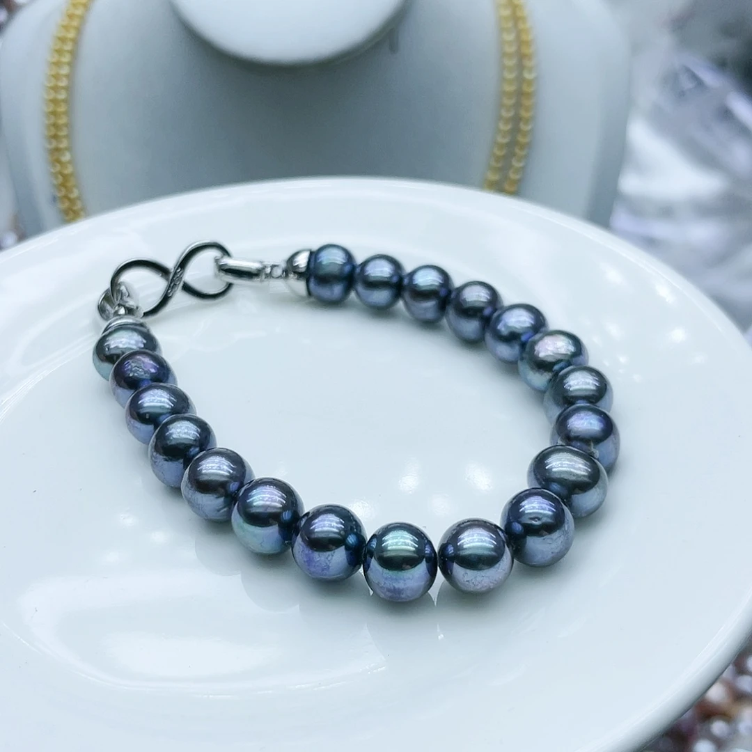 淡水珍珠颈饰钛钢旺*