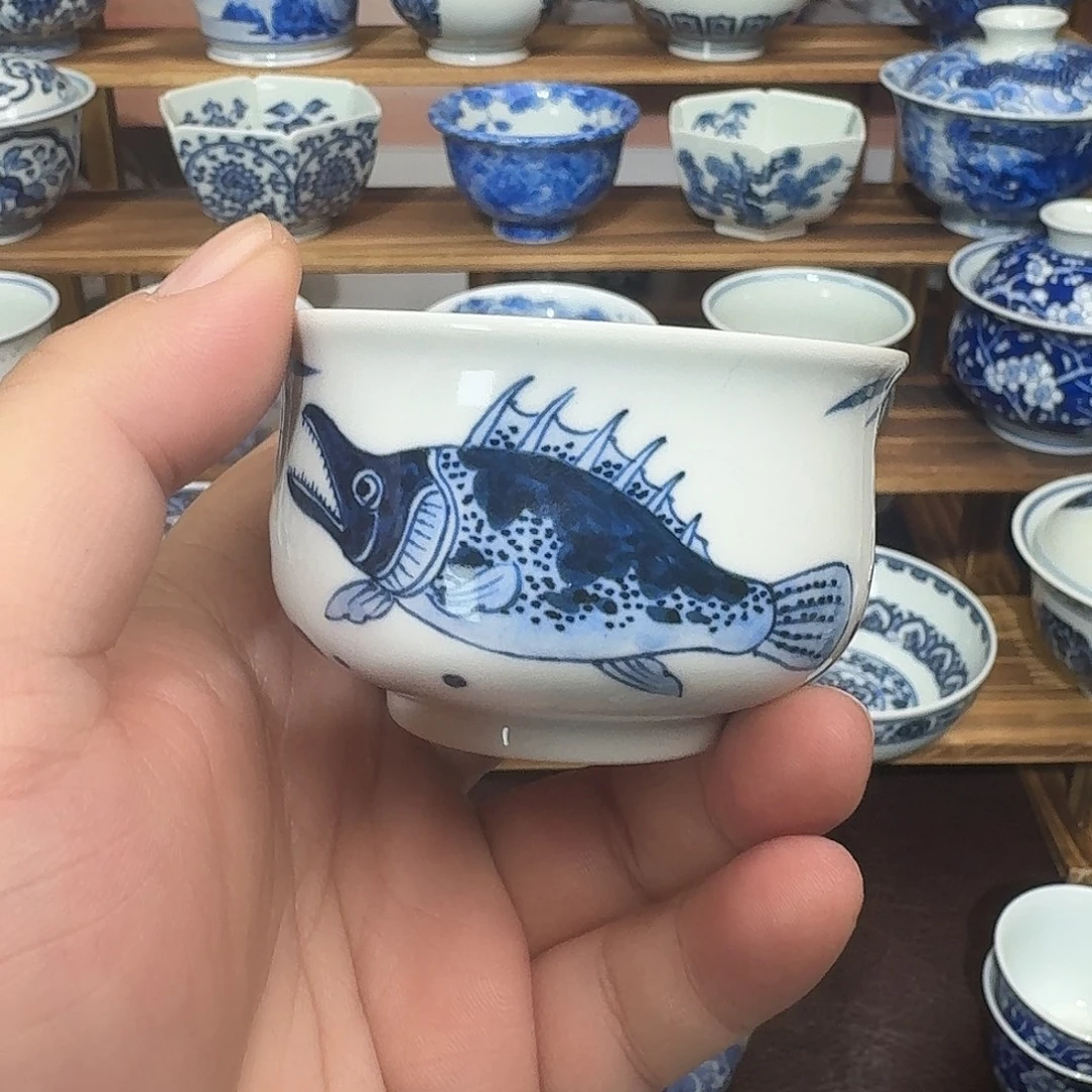 瓷片陶瓷纯手工手绘瓷瓷