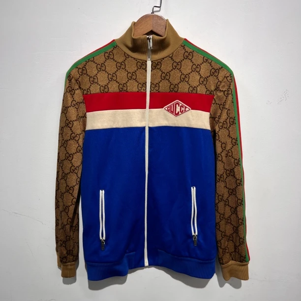 99新 GUCCI/古驰 99新Gucci古驰老花拼接外套 尺码：S