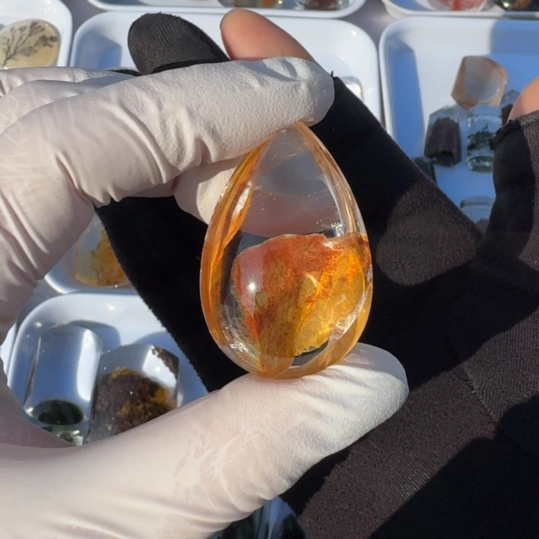 紫晶颈饰银S925镶嵌影*浇花水滴吊坠