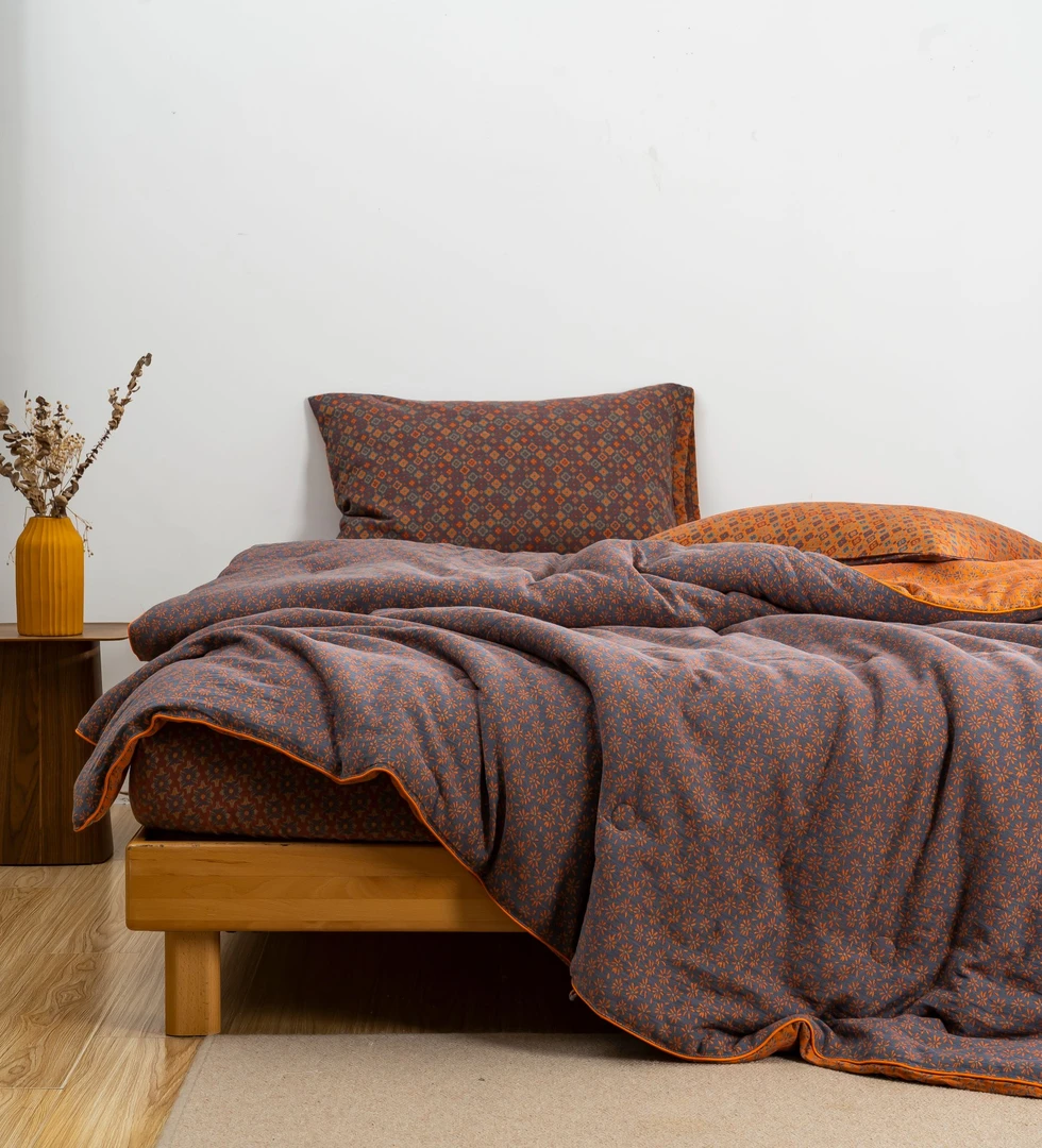 【法布丽娜】双层纱春秋被 冬被 烟花 专属不压身柔软