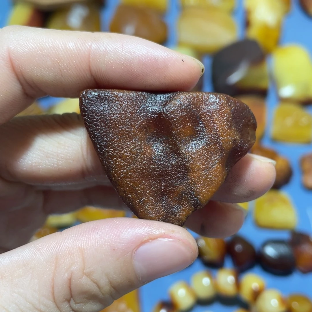 定制蜜蜡未镶嵌五角星桃心