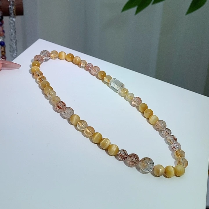 水晶未镶嵌手链两圈手链