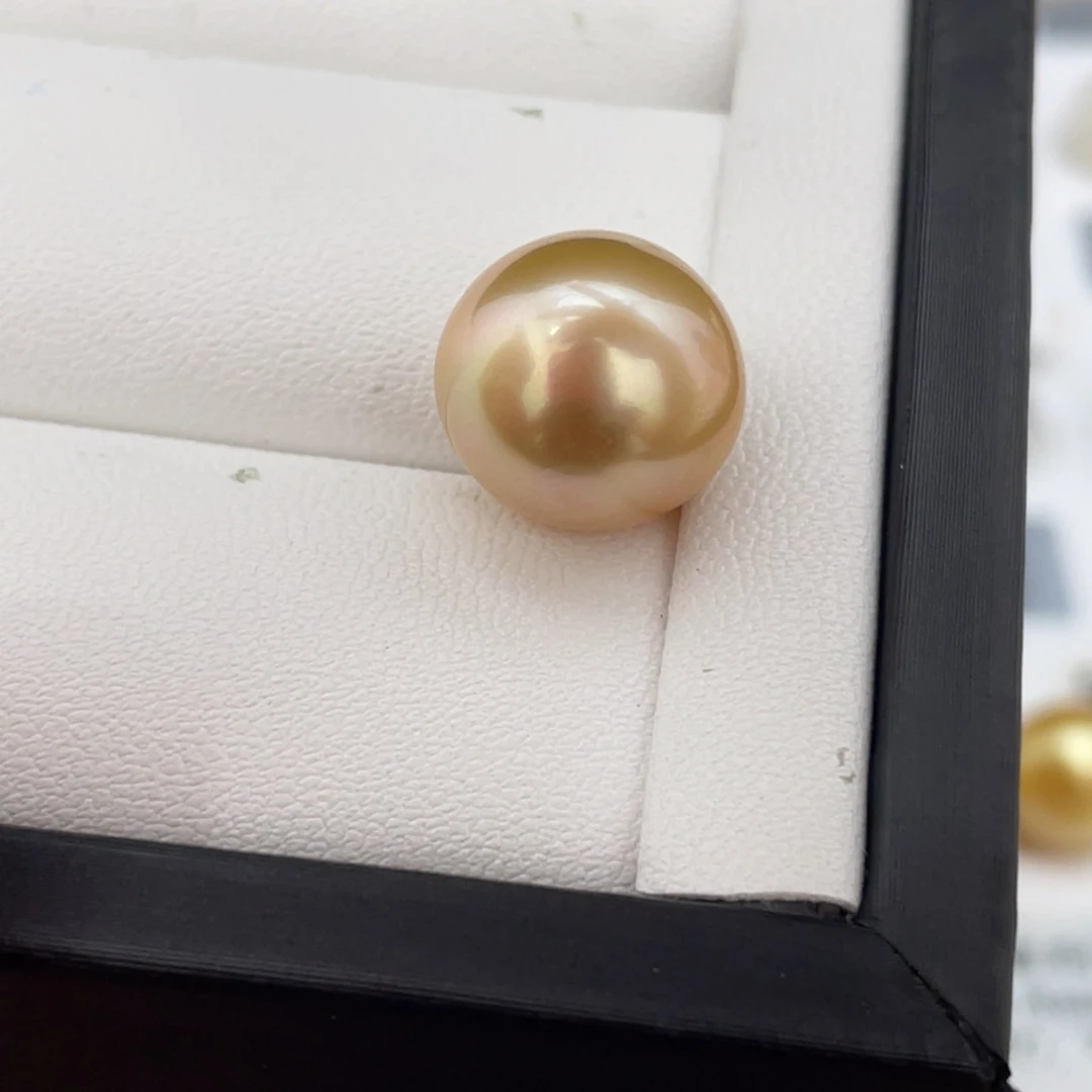 定制海水珍珠裸珠未镶嵌13-14m m