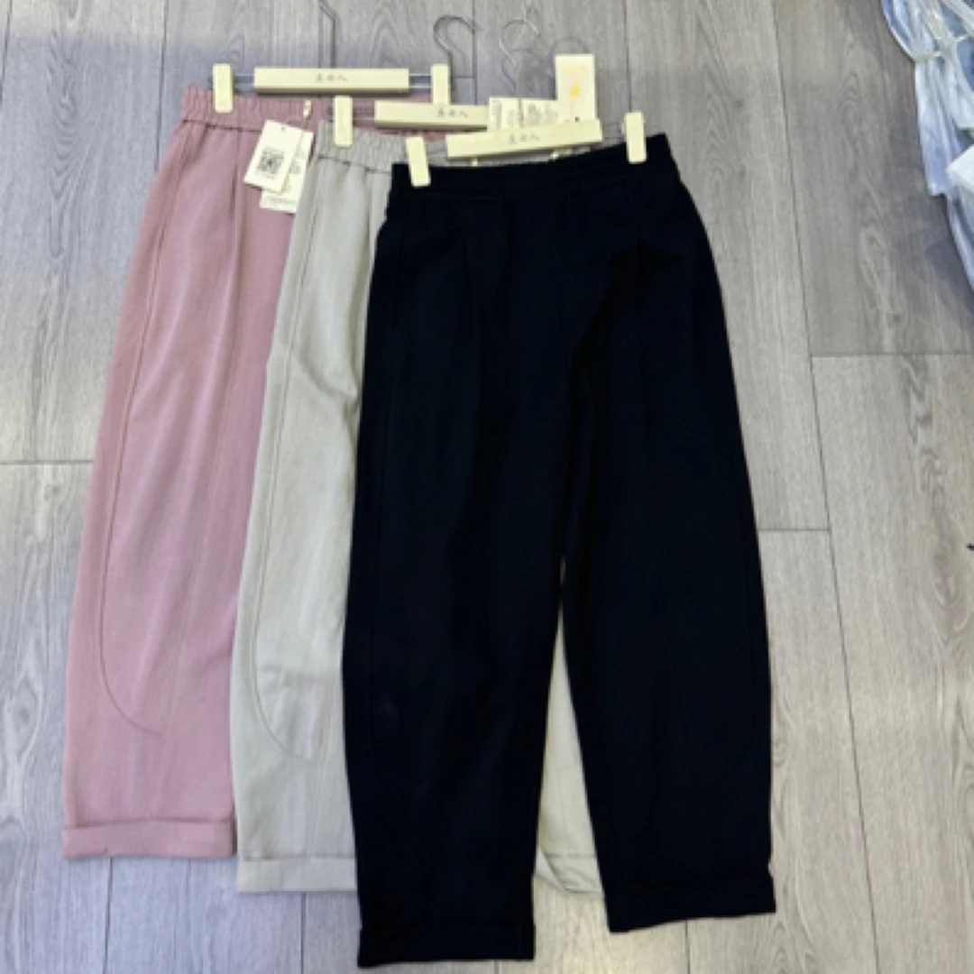 春秋福利56069九分萝卜裤慵懒设计时尚百搭