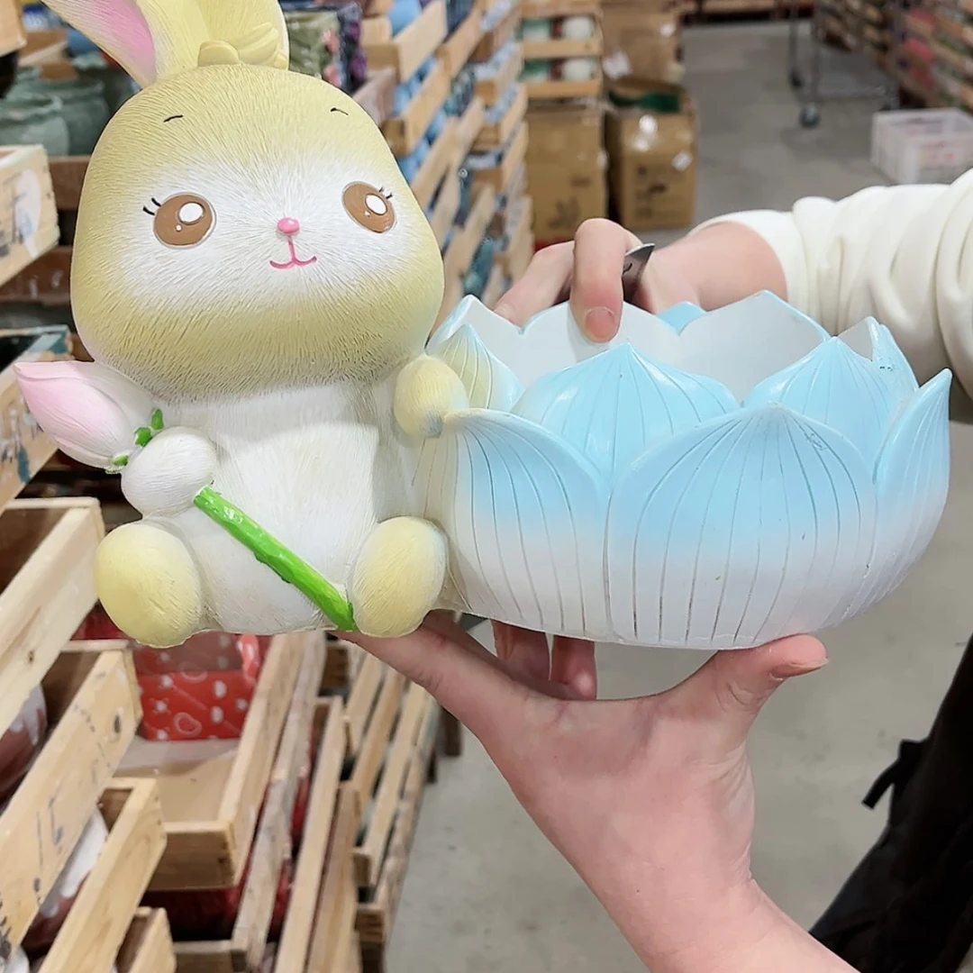 【闪购商品】陶瓷树脂材质摆件花盆