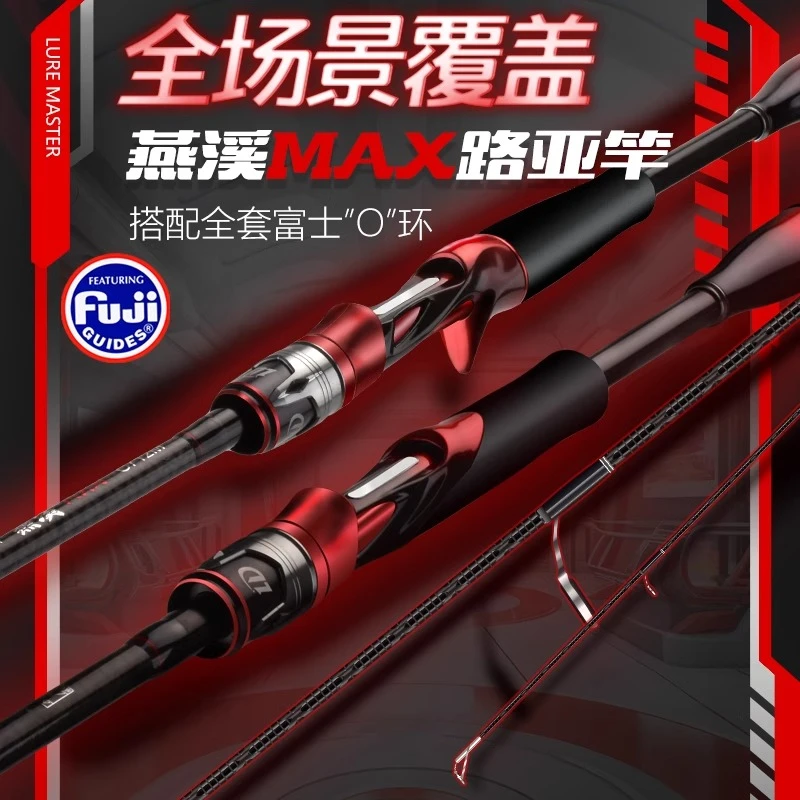 猎钓富士导环路亚竿远投直枪柄ML海杆淡水碳素路亚2.1 2.4米鱼竿