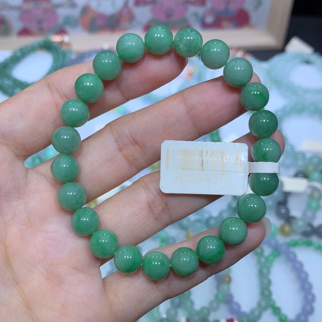 翡翠未镶嵌手链天然