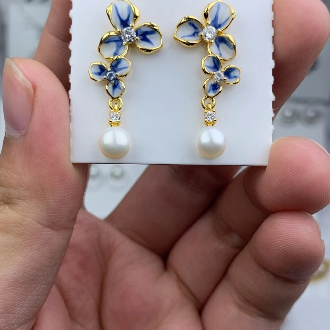 淡水珍珠耳钉未镶嵌