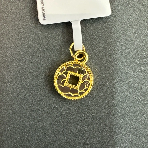 【莹莹专享】足金999 碎冰冰钱币 0.3 GP 纳金添福