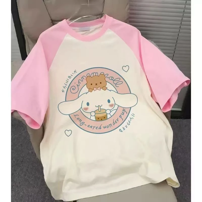 T433男童女童夏季A类棉新款潮童卡通中小大童短袖