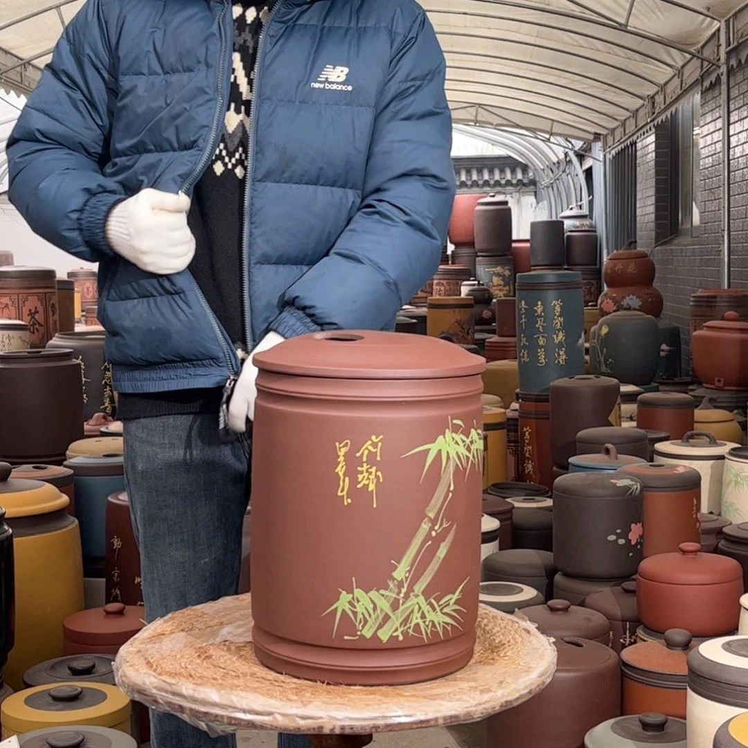 紫砂茶叶罐12 饼茶叶罐