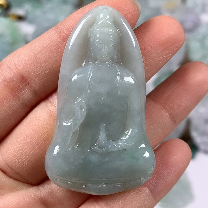 颈饰未镶嵌翡翠观音福利